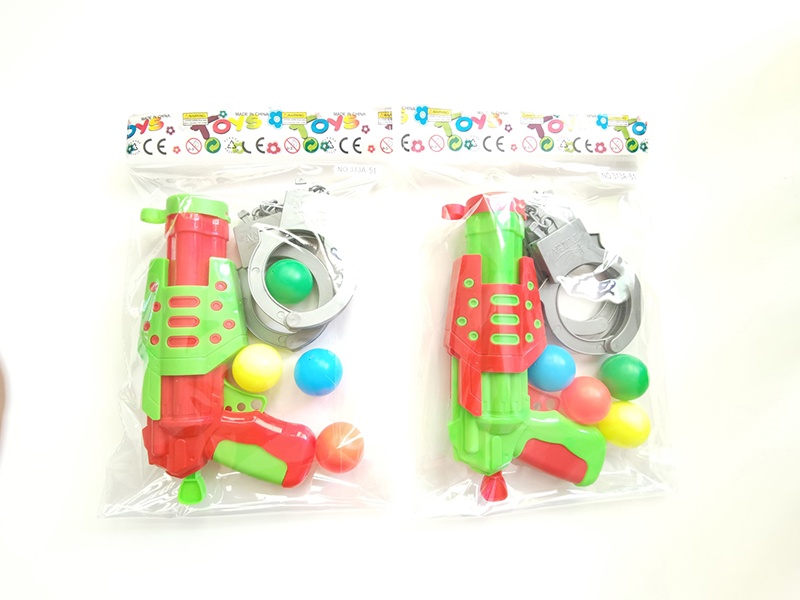Ping Pong Ball Gun + Handcuffs