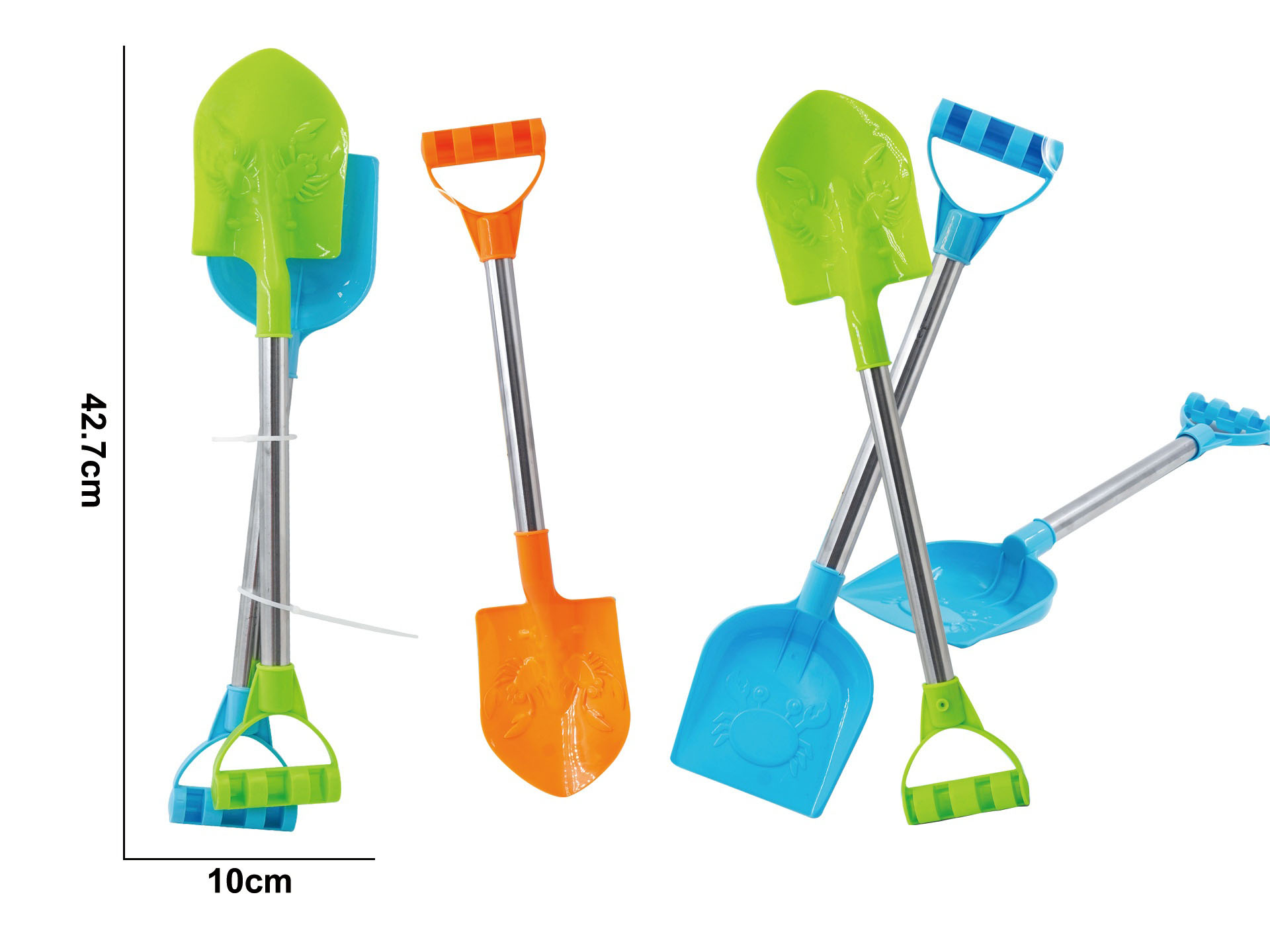 A Two-Piece Set Of Beach Shovels