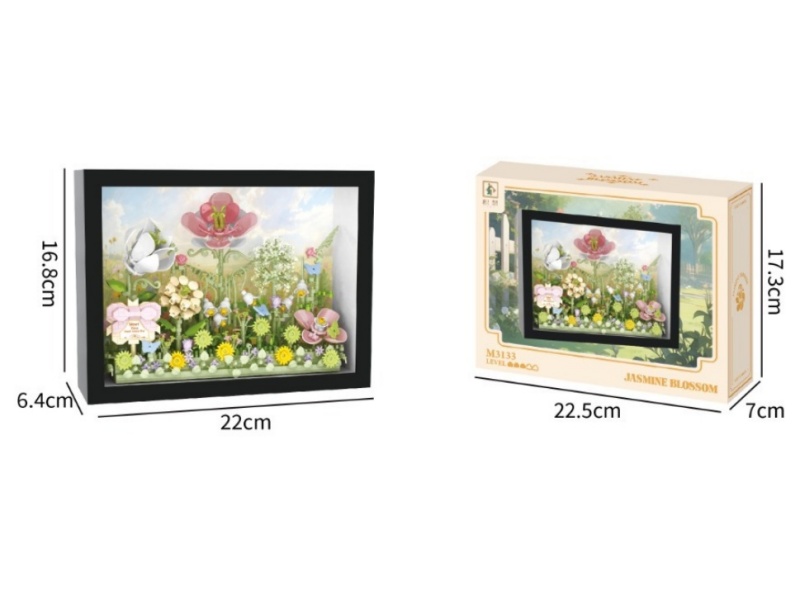 Building Blocks: 696 Pcs Of Jasmine Flower Photo Frames