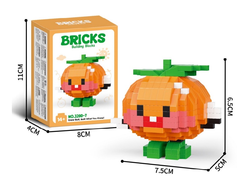 Building Blocks: 343 Pcs Of Oranges