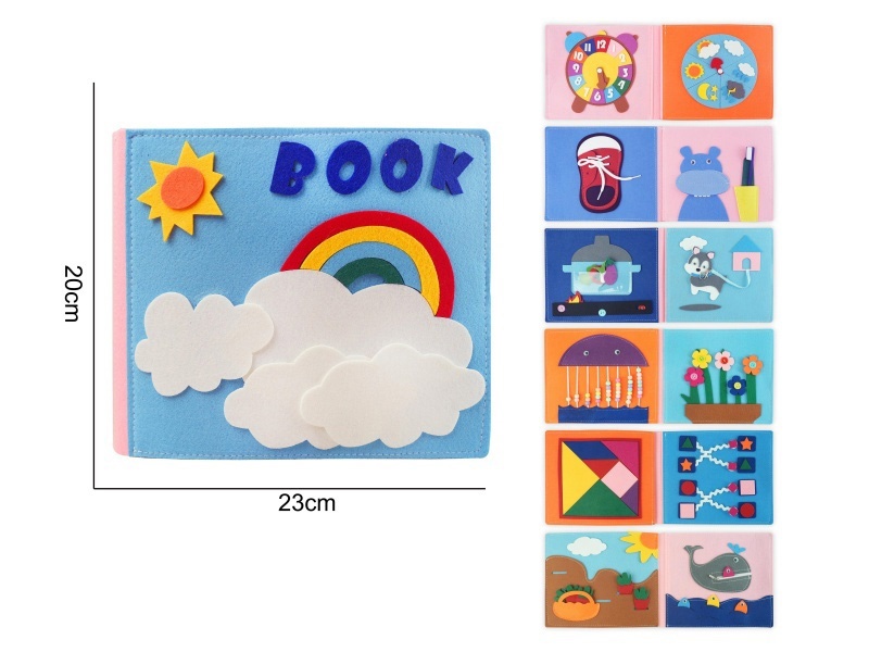 Montessori Early Childhood Education And Intelligence - Felt Rainbow 1 Busy Book