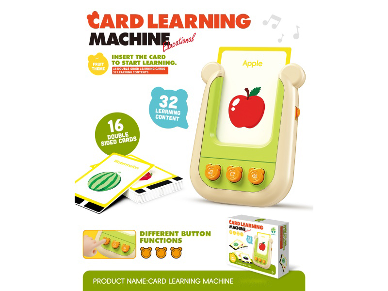 3-Key Card Learning Machine (Fruit Theme)