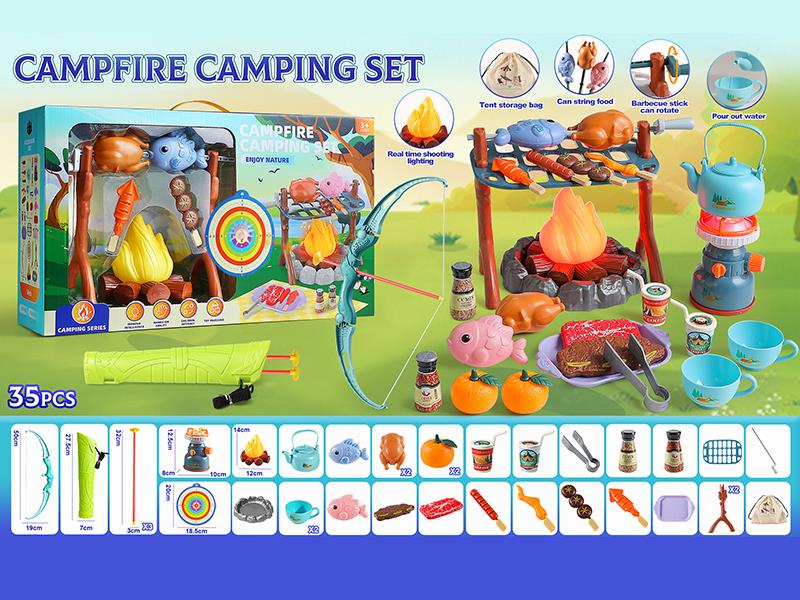 Campfire Camping Set(Light & Sound)35pcs