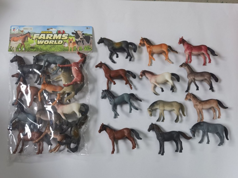 Pvc Simulation Farm Animal 12Pcs