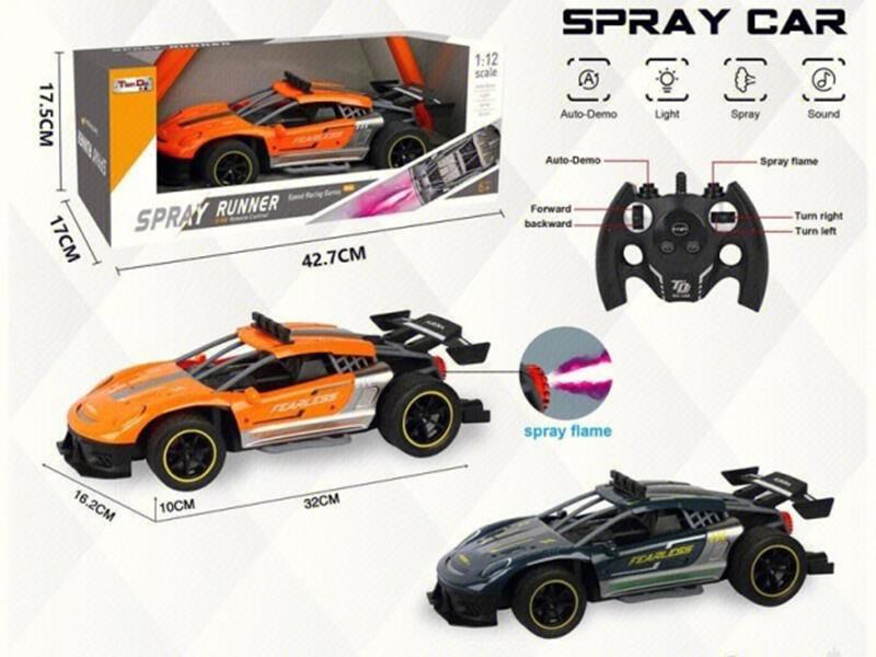 1:12 Scale Simulation Four-Way Porsche 911 High-Speed Remote Control Car Plastic Body With Rear Sprayer And Handle Remote Control 2.4G