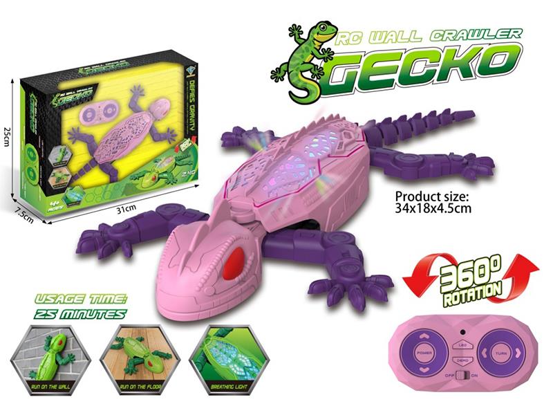 2.4G R/C Wall-Climbing Geckos With Colorful Lights