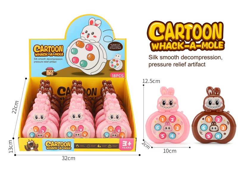 Labubu Whack A Mole Game Machine 18PCS