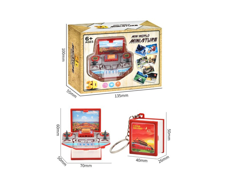 3D Stereoscopic Folding Pop-Up Book -Mini Tiananmen (Upgraded And Enhanced Version)