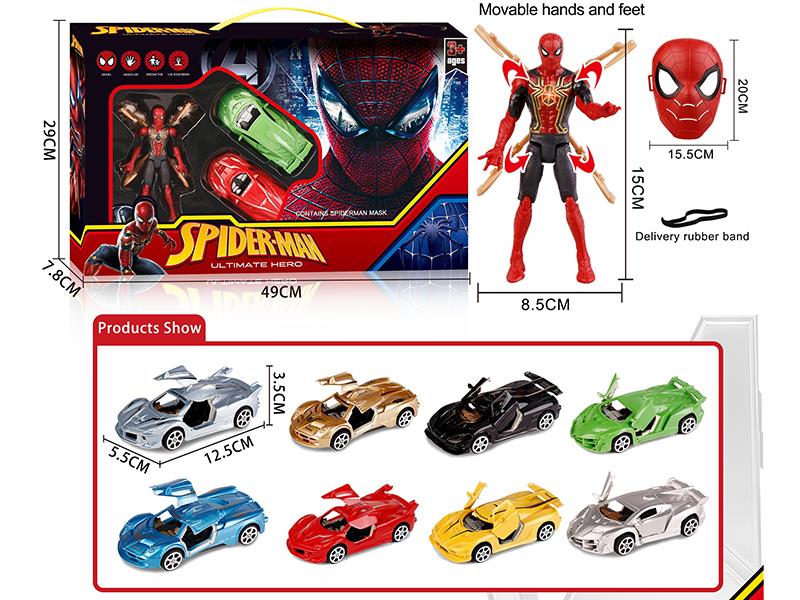 Spider-Man Pull Back Sports Cars Set