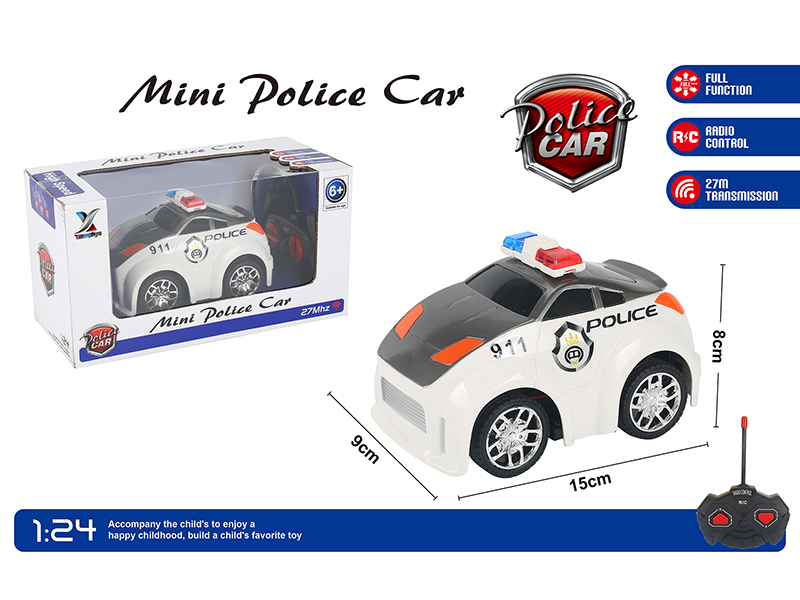 2-Channel Remote Control Q Version Police Car