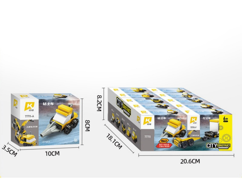 Engineering Series (10 Mixed Sets) Is Compatible With Small Lego Bricks