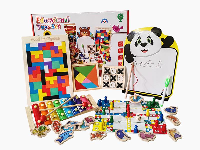 Wooden Educational Toys Set 7pcs
