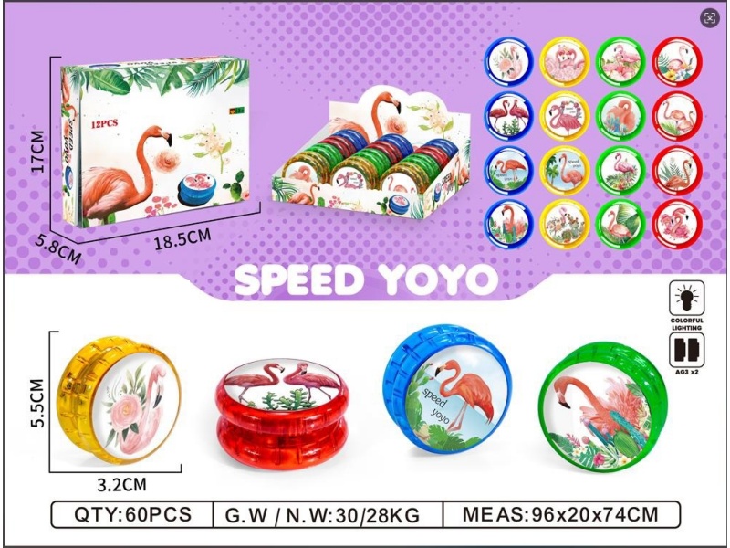 Flamingo Yo-Yo (12Pcs)
