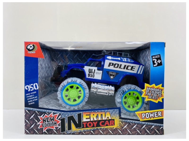 Transparent Wheel  Friction Car (With Lights And Music)