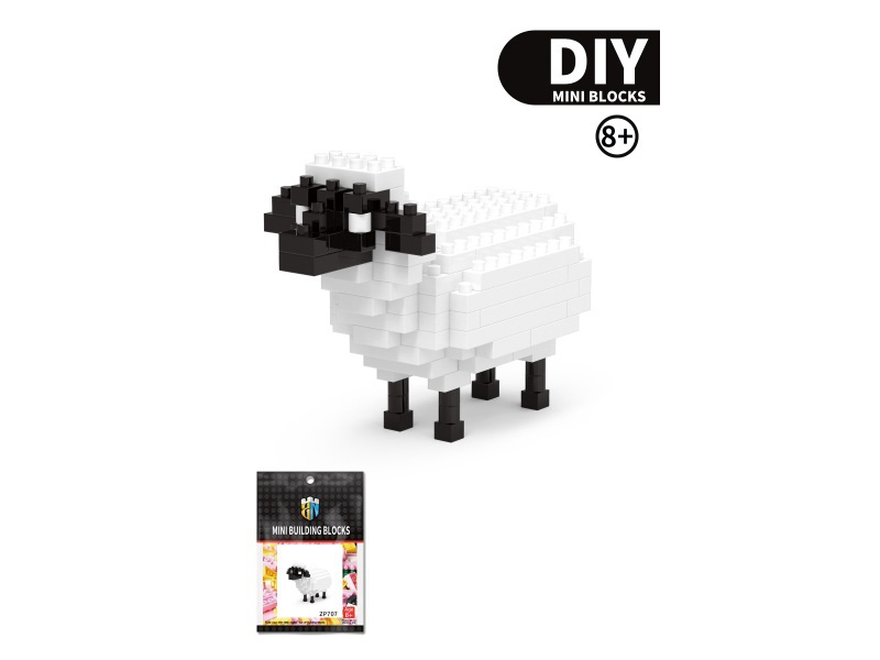 Sheep Animal Building Blocks 128 PCS