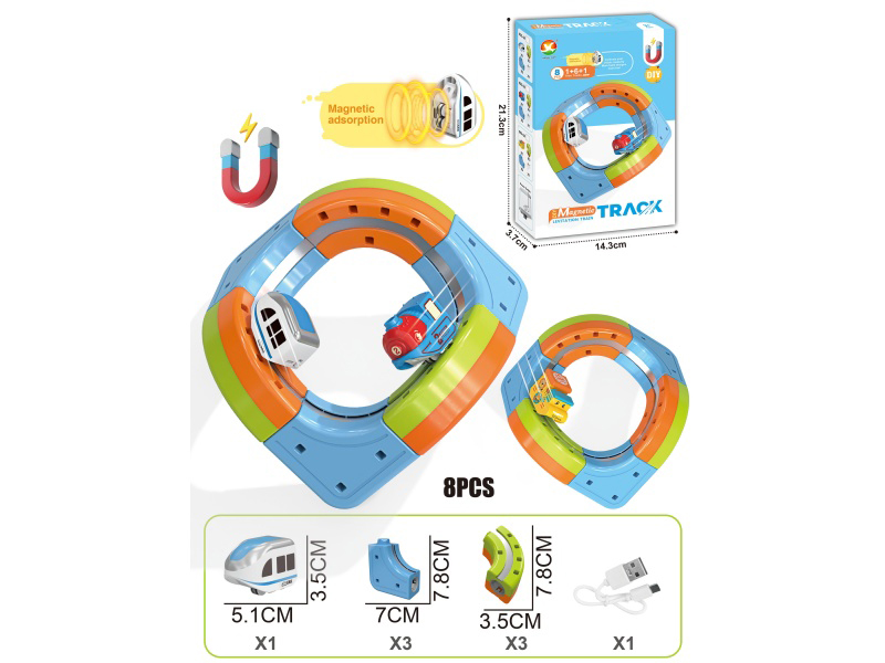 DIY Magnetic Levitation Track Toys 8pcs