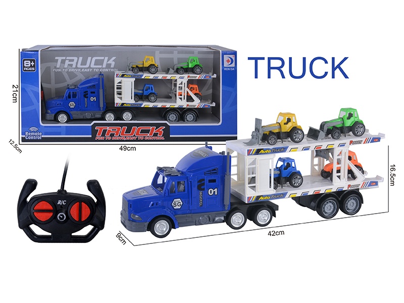 4CH Remote Control Container Truck(With 4 Farm Tractor)