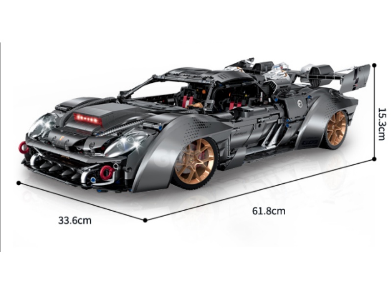 Building Blocks: 1:8 Supercar Series -918 (Electroplated Limited Edition)3903 Pieces