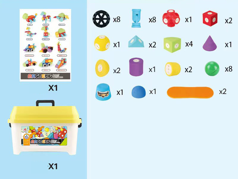 EVA Magnetic Building Blocks 44PCS