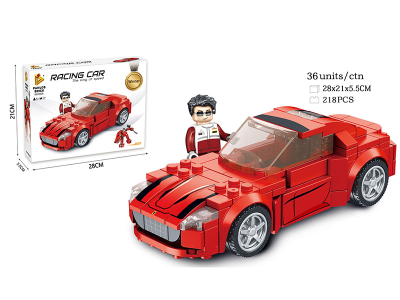 Transformation Racing Car Series Small Particle Building Blocks 218pcs