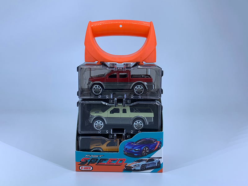 Portable Storage Box Alloy Cars Set