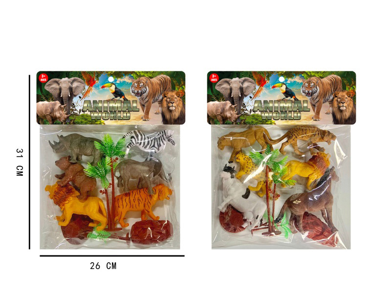 Forest Animal Set: 10 Pcs