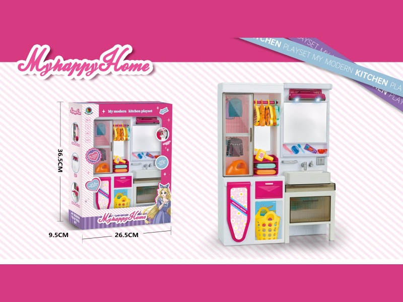 Play House In The Pink Bathroom