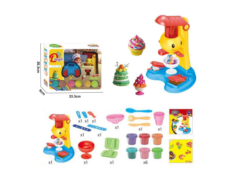 Refreshing Ice Cream Machine Clay Set