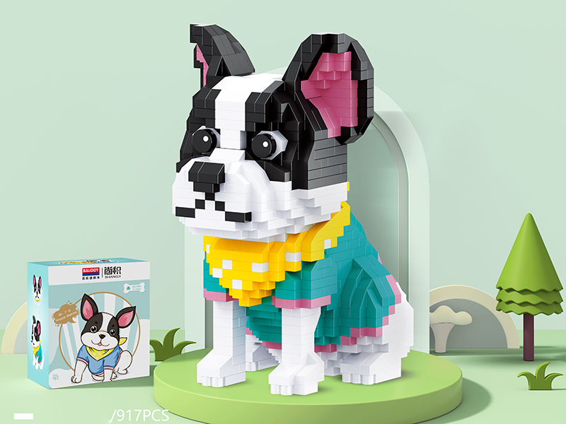 French Bulldog Small Particle Building Blocks(917PCS)