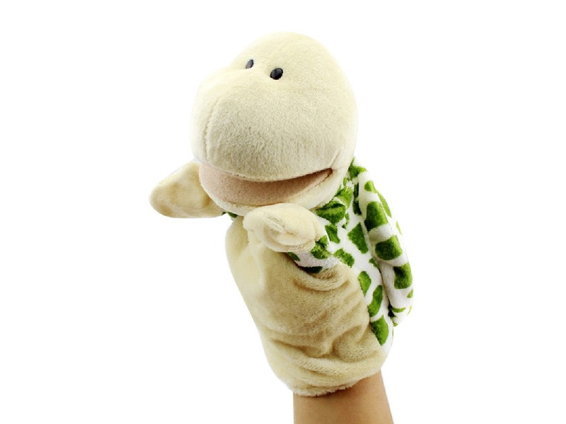 Turtle Cartoon Animal Hand Puppet Plush Doll