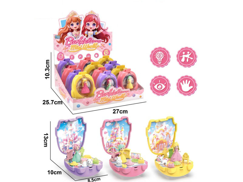 Micro-Scene Storage Princess Set (12 Pieces)