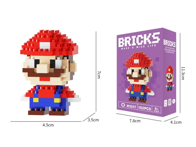 Building Blocks: 162 Pcs Of Red Mary