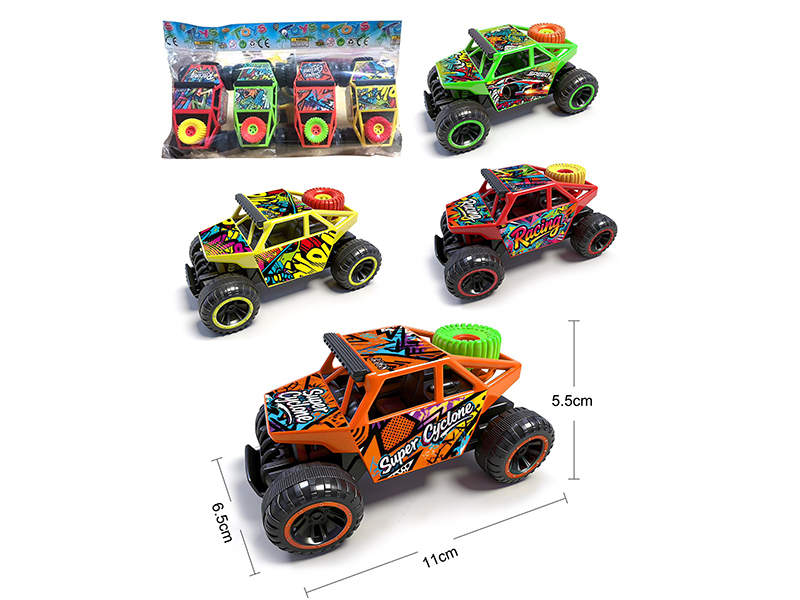 Pull Back Climbing Cars 4pcs