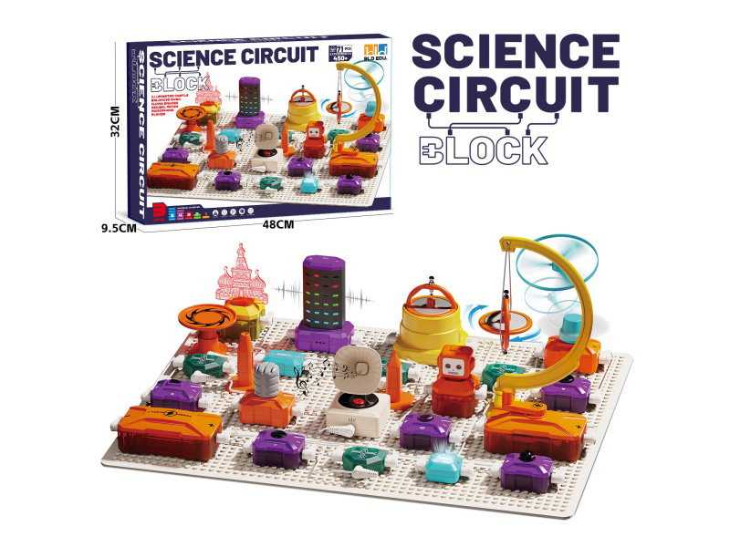 Circuit Building Blocks: Microphone + Speaker + Balanced Gyroscope + Decibel Detector + Light Guide Column Light Guide Room + Bamboo Dragonfly Small Fan + Indicator Light