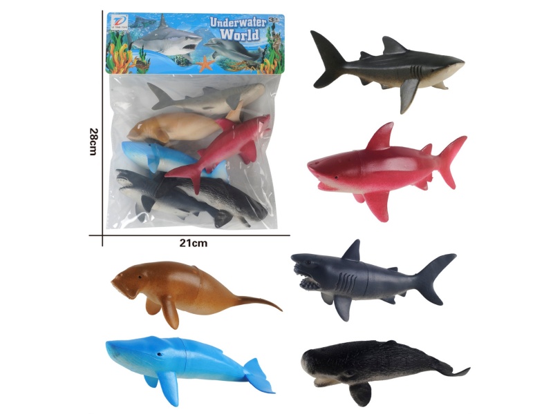 Pvc Simulates Ocean 6Pcs