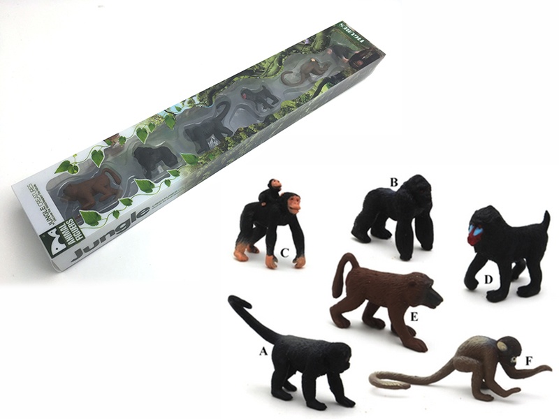6pcs Mini Monkey Set
