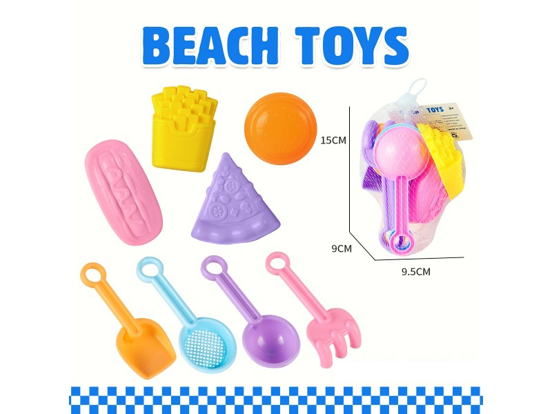 Sand Spade Tools Burger Potato Chip Mold Set Of 8