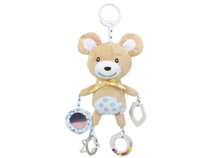 Little Bear Rubber Ring Baby Comfort Plush Bed Hang