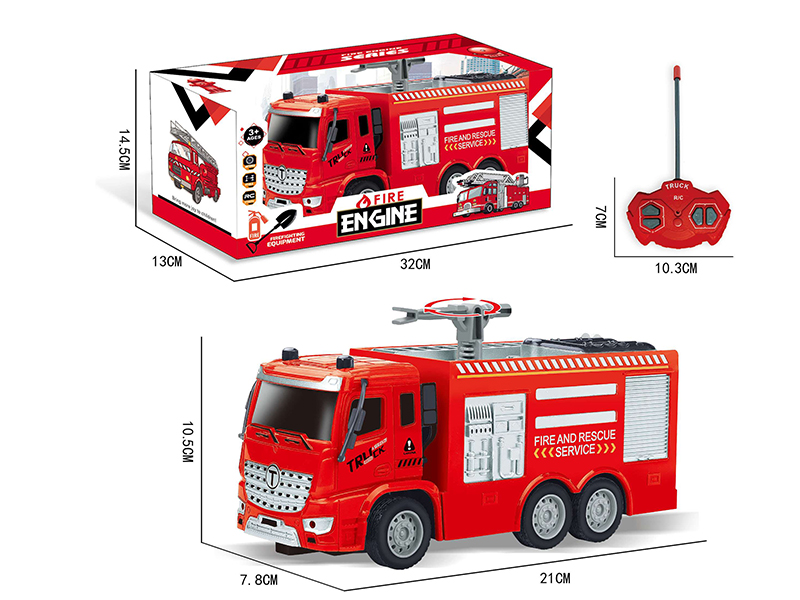 1:30 4CH Remote Control Fire Engine
