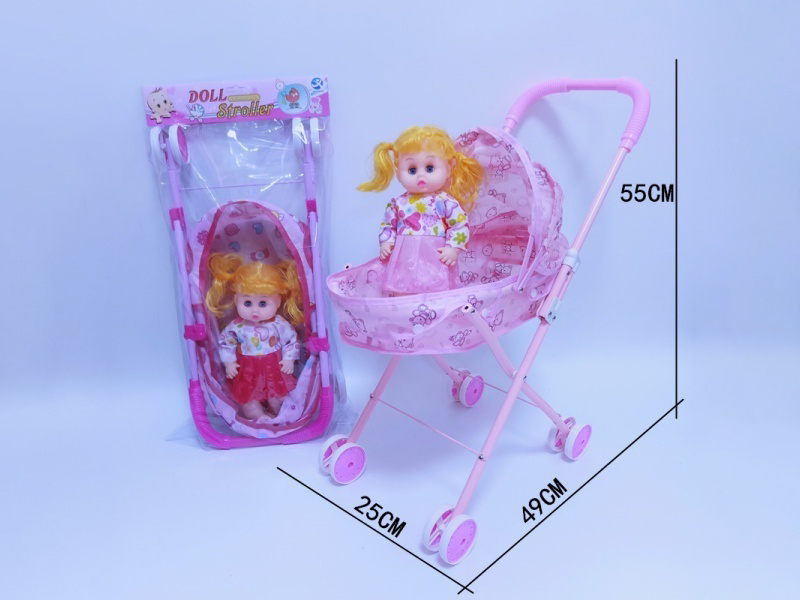 Iron Stroller + 12-Inch Chubby Girl