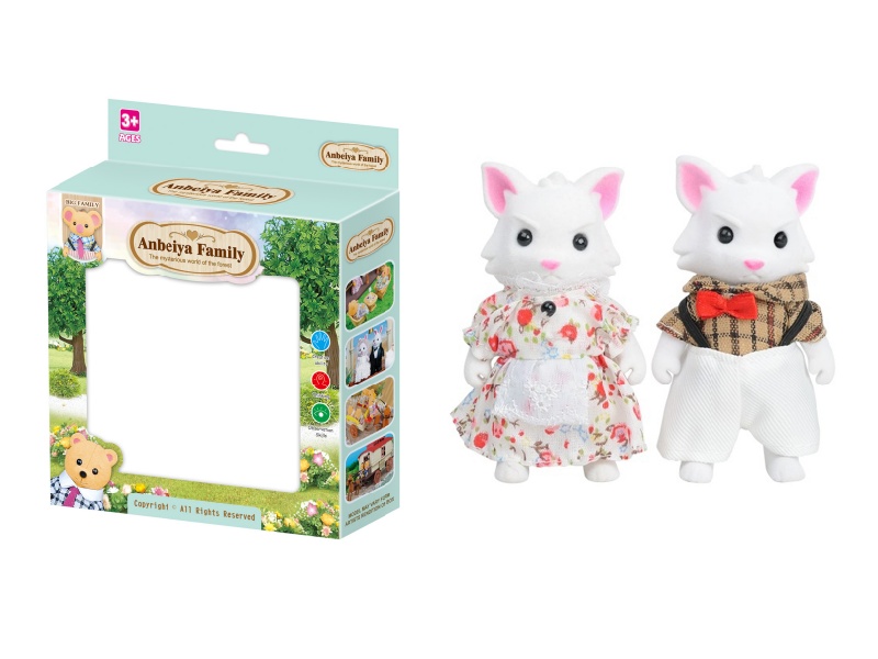 2pcs fox doll toy