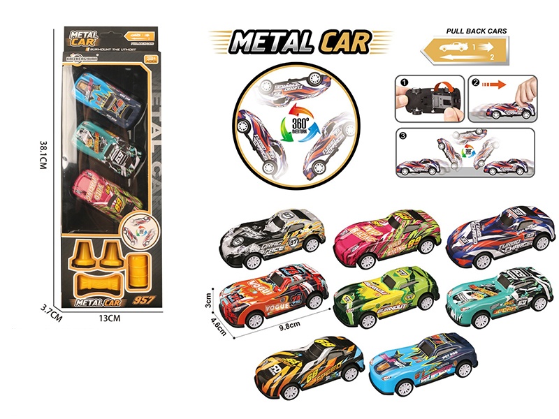 Pull-Back Auto Jump Alloy Car
