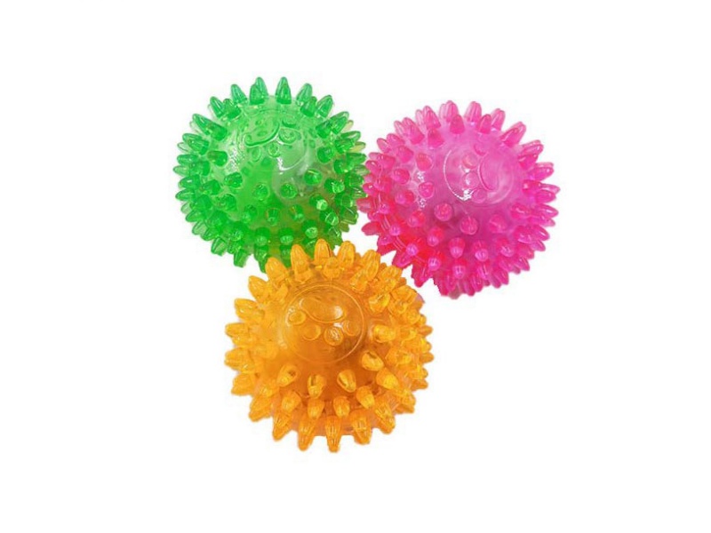 Transparent Tape Light Footprint Prick Ball Pet Toy