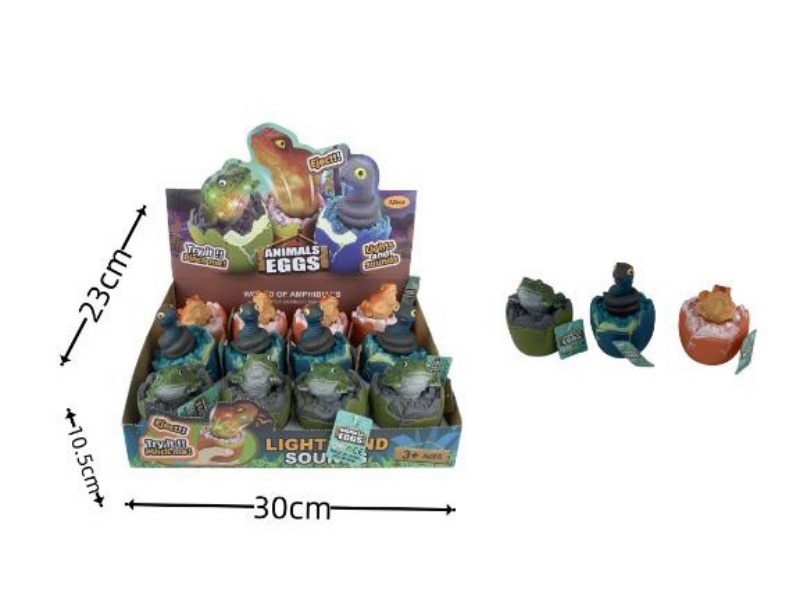 12 PCS Of Animal Egg Stretching And Pinching Game (Snake) (With Lights)