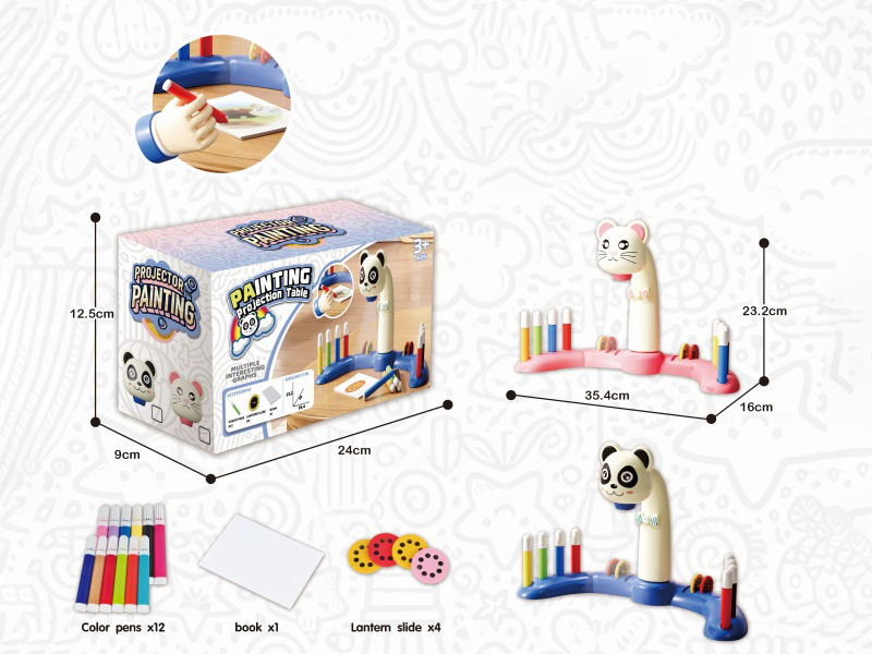 Educational Diy Projection Painting Table (Animal Head)