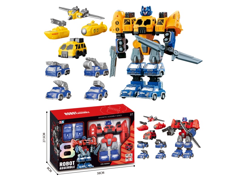 8-In-One/Intercolor Magnetic Assembly Robot