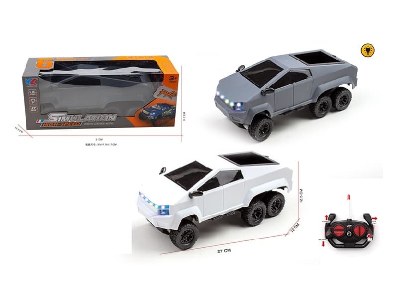 1:16 4CH R/C Six Wheeled Tesla Pickup  Car  With  Light