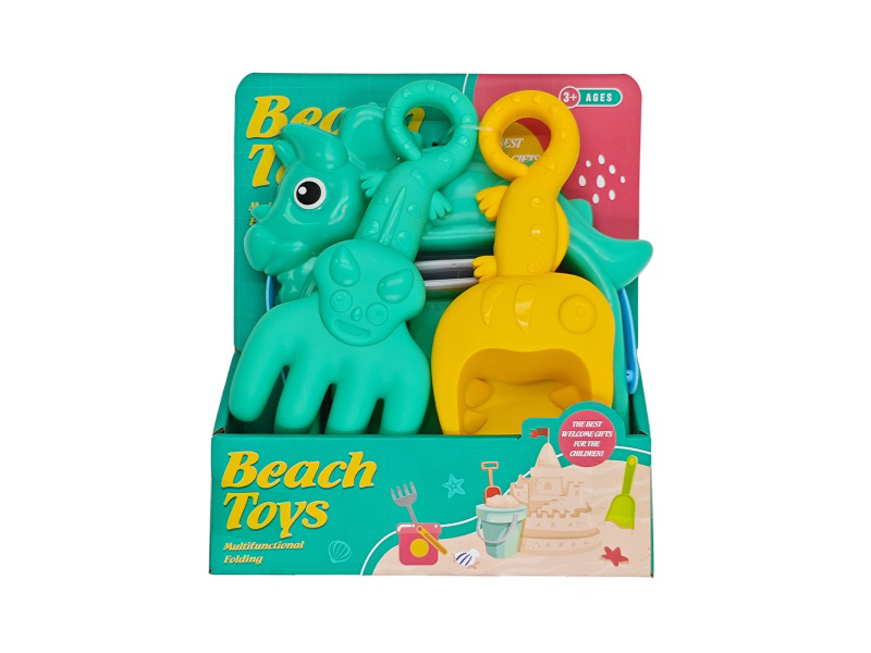 A Set Of 3-Piece Beach Buckets