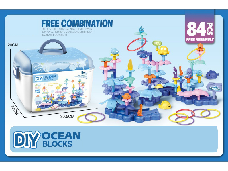 Diy Ocean Flower Arrangement 84 Pieces