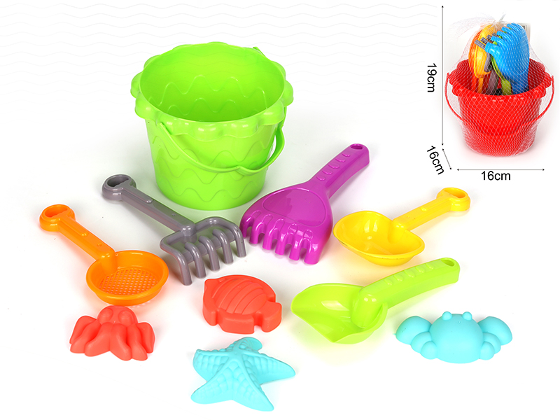 10PCS Sand Bucket Set